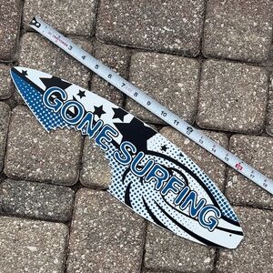 Gone Surfing Metal Sign Like New